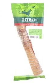 Лакомство Titbit трахея говяжья для собак, полипропиленовый пакет, 64 г фото 1