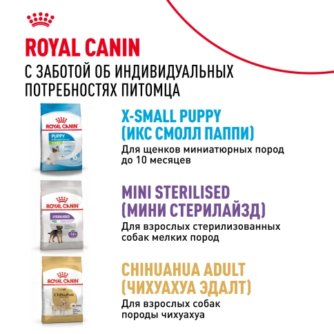 Сухой корм Royal Canin X-Small Adult для собак, 1.5 кг фото 10