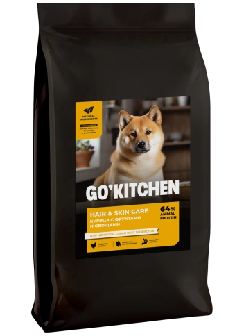 Сухой корм GO'KITCHEN для щенков и собак всех возрастов с курицей, 9.98 кг фото 1