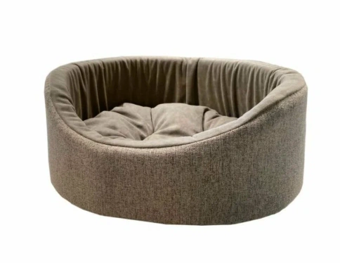 Лежак Homepet для домашних животных, Жаккард Rosy grey №4 розово-серый, 64 см х 50 см х 18 см фото 1