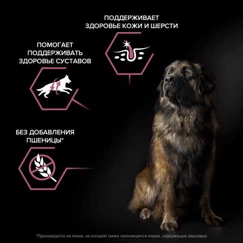 Сухой корм PRO PLAN Salmon для взрослых собак крупных пород с мощным телосложением с чувствительной кожей, с высоким содержанием лосося, 14 кг фото 3