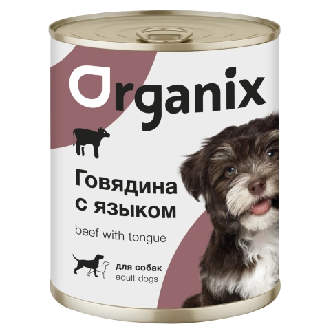 Влажный корм Organix Preventive Line Beef для собак говядина с языком, 850 г фото 1