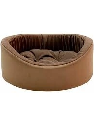 Лежак Homepet Catania для домашних животных, №2 шоколад, 49 см х 43 см х 17 см фото 1