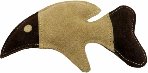 Игрушка Buffalo Рыбка для собак, буйволиная кожа, 18 см х 10 см фото 1