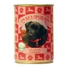 Влажный корм Ем Без Проблем Beef для щенков, с говядиной, 410 г фото 1