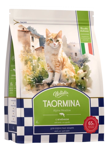 Сухой корм Taormina для взрослых кошек c ягненком Alpine Meadow, 4 кг фото 1