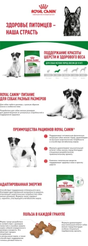 Сухой корм Royal Canin Mini Adult для взрослых собак, 800 фото 11