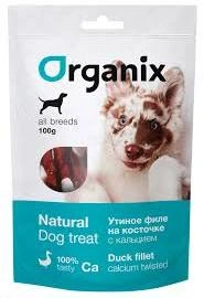 Лакомство Organix для собак «Утиное филе на косточке с кальцием» фото 1