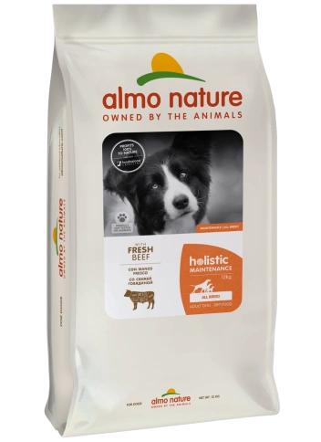 Сухой корм Almo Nature для взрослых собак со свежей говядиной и коричневым рисом, 12 кг фото 1