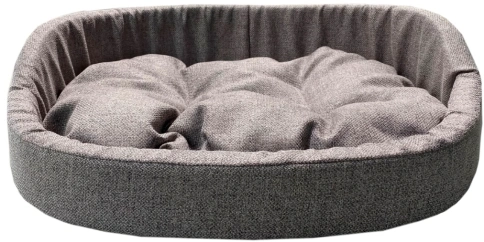 Лежак Homepet Silver для домашних животных, Жаккард Krona №1, 43 см х 38 см х 15 см фото 1