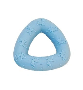 Игрушка Homepet Foam TPR Puppy для собак, треугольник голубой, 7,2 см фото 1