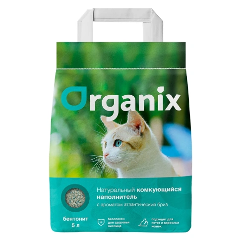 Наполнитель Organix для кошачьего туалета, комкующийся с ароматом атлантического бриза, 8 л фото 1