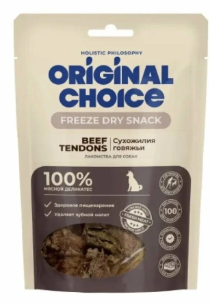 Лакомство ORIGINAL CHOICE для собак, сухожилия говяжьи, 60 г фото 1