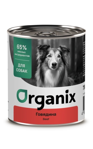 Влажный корм Organix Preventive Line Beef для собак, с говядиной, 75 г фото 1