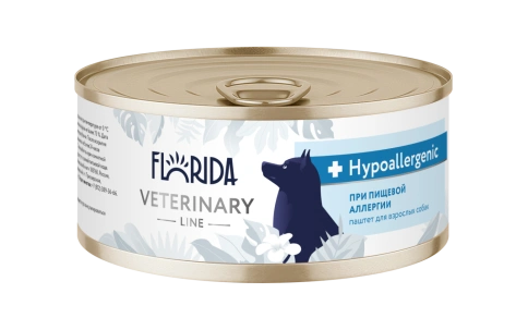 Влажный корм Florida Veterinary диетический Hypoallergenic для взрослых собак при пищевой аллергии, 100 г фото 1