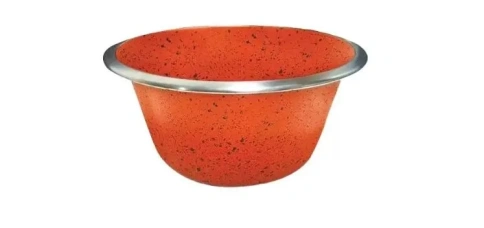 Миска Ankur Mabi Tabi для животных, металлическая, цветная, 0,28 л фото 1