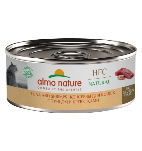 Влажный корм Almo Nature для кошек с тунцом и креветками, 100 г фото 1
