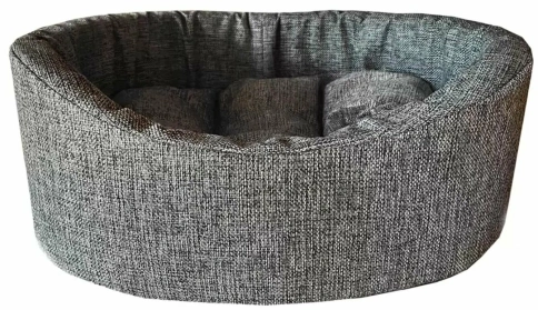 Лежак Homepet для домашних животных, Жаккард Wool №2 серый, 49 см х 43 см х 17 см фото 1