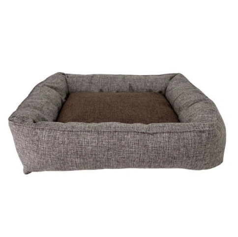 Лежак Homepet для домашних животных, Жаккард Wool коричневый, 50 см х 45 см х 15 см фото 1
