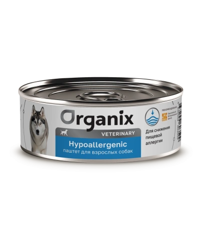 Влажный корм Organix Veterinary Hypoallergeniс для взрослых собак при пищевой аллергии, 100 г фото 1