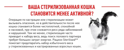 Сухой корм Royal Canin Sterilised для кастрированных котов и стерилизованных кошек, 1.2 кг фото 16
