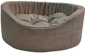 Лежак Homepet Indigo Latte для домашних животных, №1 бежево-золотистый, 43 см х 38 см х 15 см фото 1