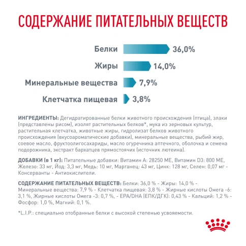 Сухой корм Royal Canin Skin & Coat для кошек, 1.5 кг фото 6