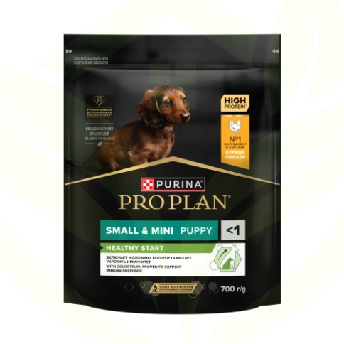 Сухой корм Purina Pro Plan Adult Small & Mini  Puppy Healthy Start для щенков мелких и карликовых пород, курица и рис, 700 г фото 6