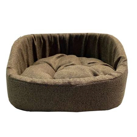 Лежак Homepet Espresso для домашних животных, Жаккард Krona №4, 64 см х 50 см х 18 см фото 1