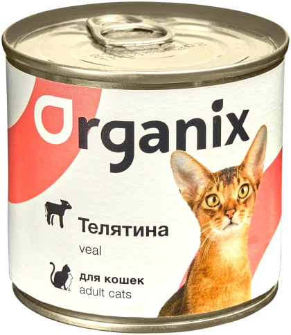 Влажный корм Organix Preventive Line Veal для кошек, с телятиной, 250 г фото 1