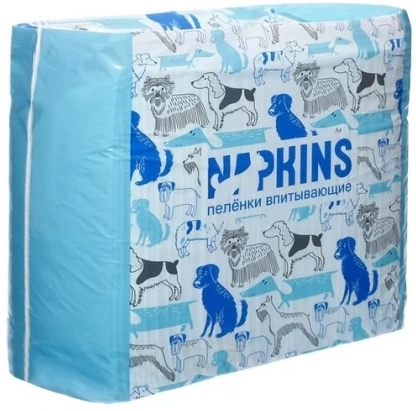 Пеленки Napkins для собак, впитывающие, 30 шт, 60 см х 40 см фото 1