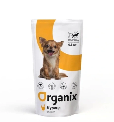 Сухой корм Organix Adult Small Dog для собак малых пород, 800 г фото 1