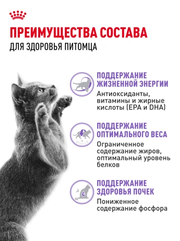 Сухой корм Royal Canin Sterilised 7+ для стерилизованных кошек и кастрированных котов, 1.5 кг фото 16