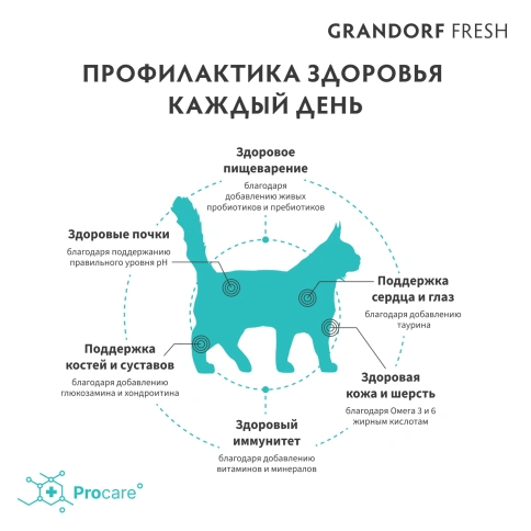 Сухой корм Grandorf Cat для взрослых кошек крупных пород чувствительное пищеварение или склонность к аллергии ягненок с бататом 8 кг фото 4