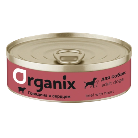 Влажный корм Organix Preventive Line Beef & Heart для собак, с говядиной и сердцем, 100 г фото 1