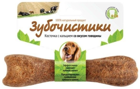 Лакомство Зубочистики жевательная косичка для собак средних пород, 96 г фото 1