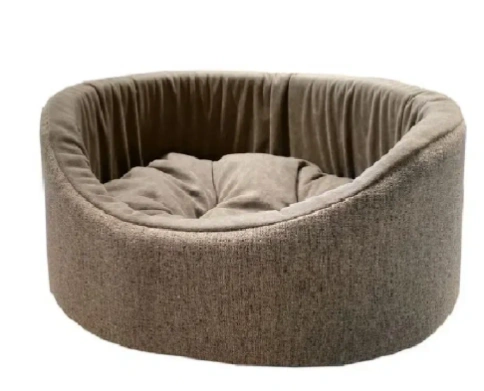 Лежак Homepet для домашних животных, Жаккард Rosy grey №1 розово-серый, 43 см х 38 см х 15 см фото 1