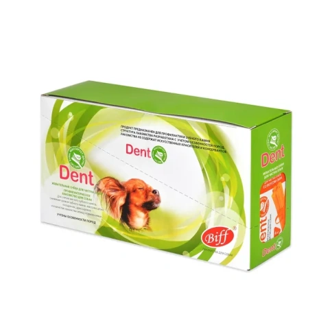 Лакомство Biff Dent жевательный снек для мелких собак со вкусом сыра 5, 20 шт, 40 г фото 3