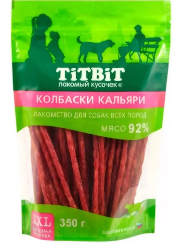 Лакомство Titbit колбаски кальяри для собак, 350 г фото 1