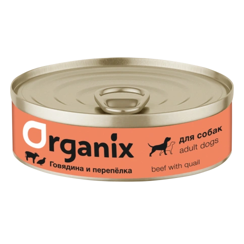 Влажный корм Organix Preventive Line Beef & Quail для собак, с говядиной и перепелкой, 100 г фото 1