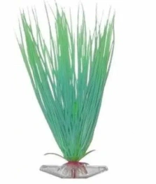 Растение Penn-Plax Hairgrass сине-зеленое светящееся, 27 см фото 1