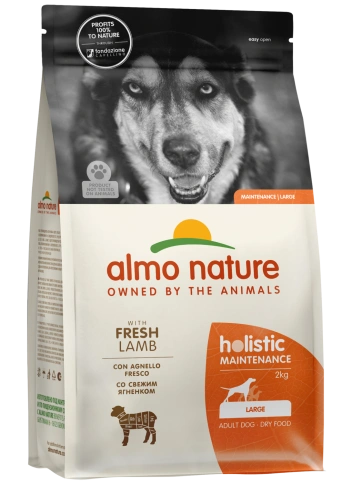 Сухой корм Almo Nature для взрослых собак крупных пород со свежим ягненком и коричневым рисом, 2 кг фото 1