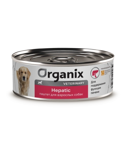 Влажный корм Organix Veterinary Hepatiс для взрослых собак для поддержания функции печени, 100 г фото 1