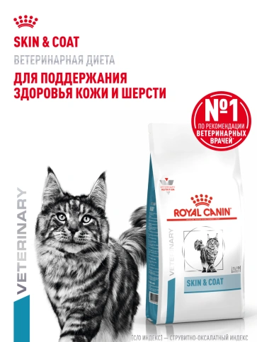 Сухой корм Royal Canin Skin & Coat для кошек, 1.5 кг фото 13