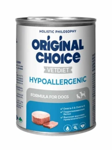 Влажный корм ORIGINAL CHOICE Veterinary Diet Hypoallergenic Dog, 340 г фото 1